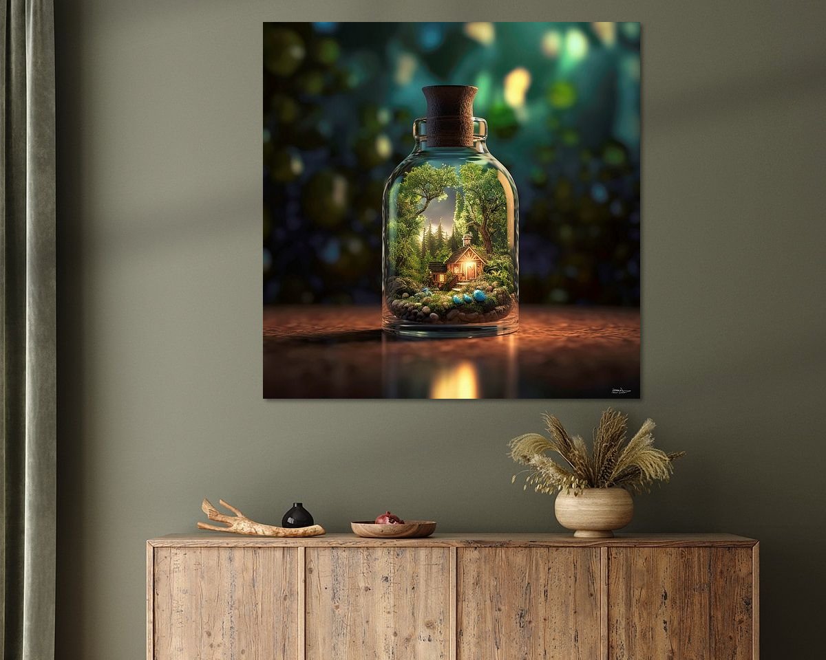 Example of the artwork in a room