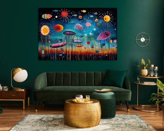 Example of the artwork in a room