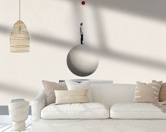 Example of the artwork in a room