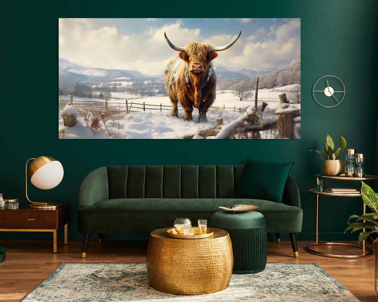 Example of the artwork in a room