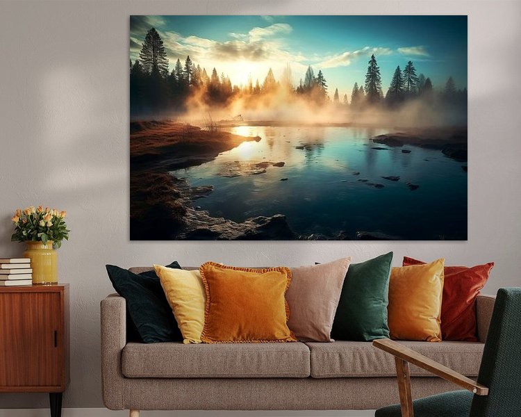 Example of the artwork in a room