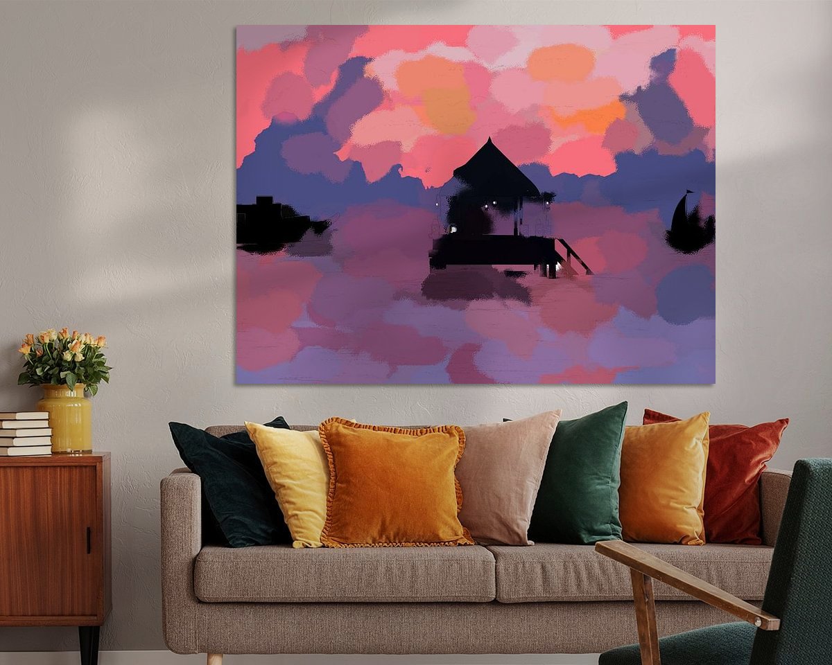 Example of the artwork in a room