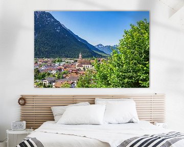 View of the town of Mittenwald in Bavaria by Rico Ködder