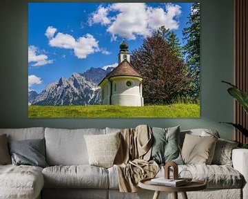 The Maria Königin Chapel at the Lautersee near Mittenwald