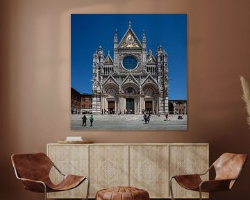 Facade van de Duomo di Siena van Joost Adriaanse