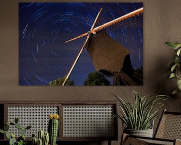 Startrails at the old mill by Bert Beckers
