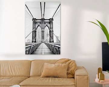 Brooklyn bridge digitale kunst van Thea