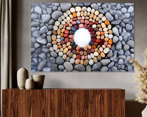 Example of the artwork in a room