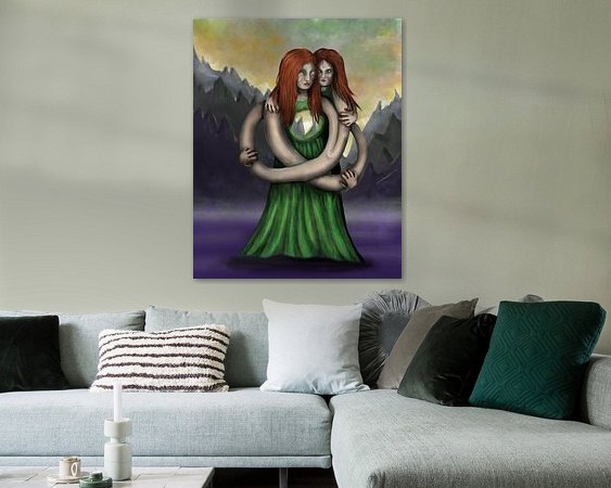 Example of the artwork in a room