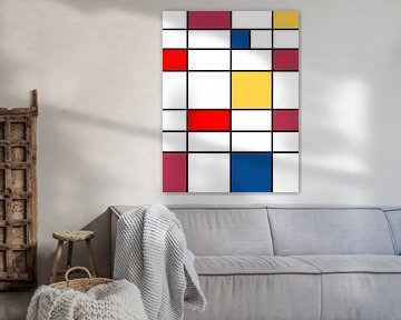 Mondrian meets Viva Magenta by Hilde Remerie Photography and digital art
