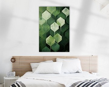 Abstract groen van Bert Nijholt