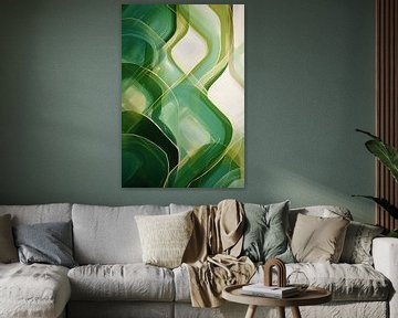 Abstract groen van Bert Nijholt