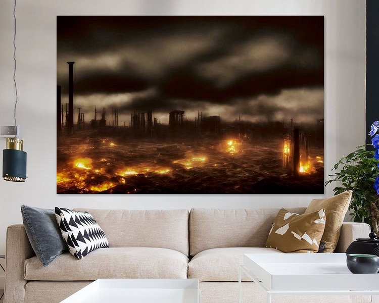 Example of the artwork in a room