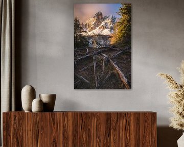 Dolomites Peitlerkofel in the morning by Jean Claude Castor