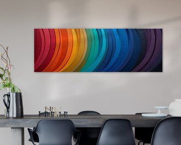 Weaving Rainbow: Fabric art Rainbow by Surreal Media