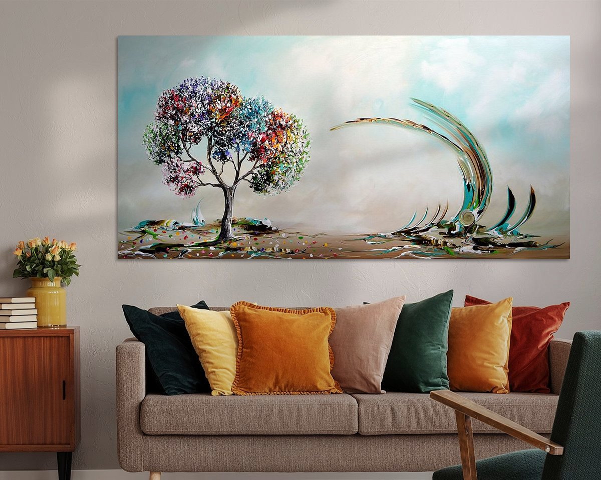 Example of the artwork in a room