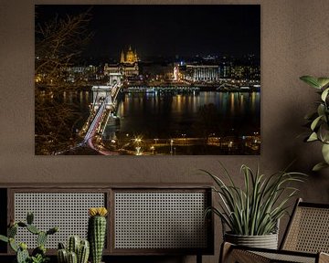 Budapest bridge by Bas Nuijten