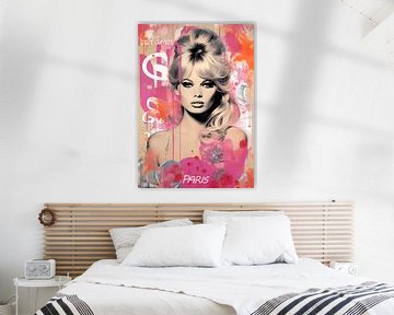 Blonde Vrouw Pop Art van Rosa Piazza