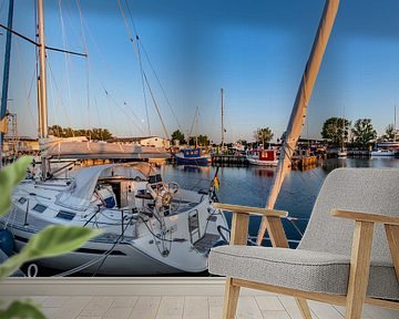 Segelboote im Hafen Thiessow, Rügen