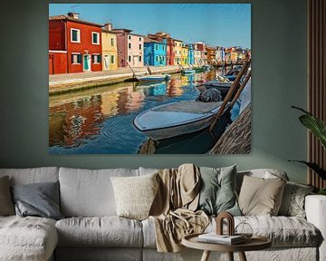 Kleurrijke huizen in Venetië van Conte Monfrey