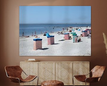 Summer beach Borkum Germany by Marije Mulder