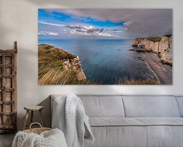 La Manneporte, falaise de craie près d'Étretat, Normandie sur Gijs Rijsdijk