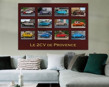 Collage van Citroën 2cv4 de Provence van Hans Kool