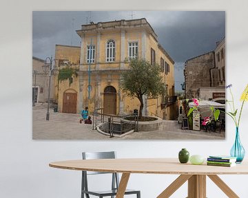 Building in the centre of Matera, Italy by Joost Adriaanse