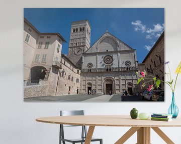 Kathedrale von San Rufino in Assisi, Italien von Joost Adriaanse