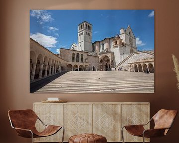 Basiliek van Sint Franciscus in Assisi, Italië van Joost Adriaanse
