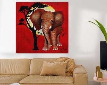Baby Elephant sur Iwona Sdunek alias ANOWI