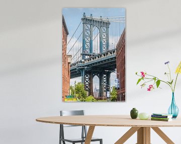 Iconic photograph of the Manhattan Bridge, NYC by Carin du Burck