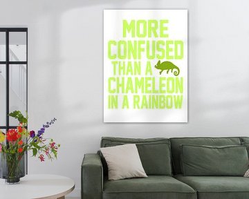 Verwarrender dan een kameleon in een regenboog - Ironisch citaat van Conte Monfrey