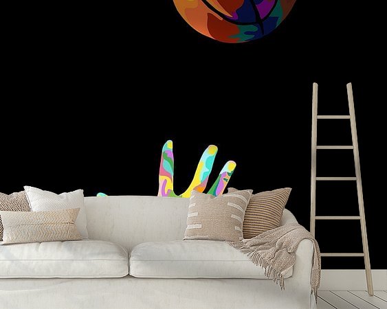 Example of the artwork in a room