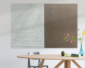 Plowed soil for planting crops seen from above by Sjoerd van der Wal Photography