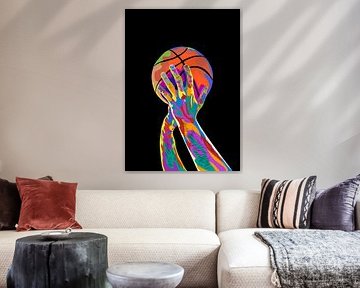 Basketbal in popart