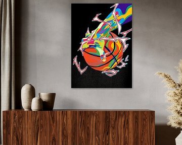 Basketball in der Pop-Art von IHSANUDDIN .