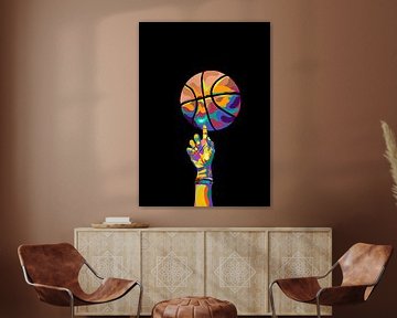 Le basket-ball dans le pop art sur IHSANUDDIN .