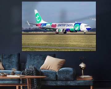 Transavia Boeing 737 met Peter Pan Vakantieclub livery.