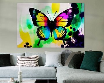 Des couleurs en vol : un papillon irisé sur ButterflyPix