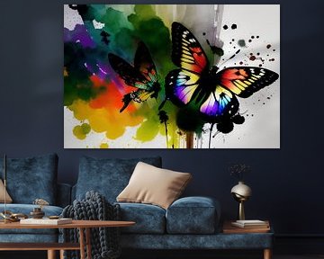Farbenpracht in der Luft: Ein schillernder Schmetterling verzaubert mit seiner Vielfalt von ButterflyPix