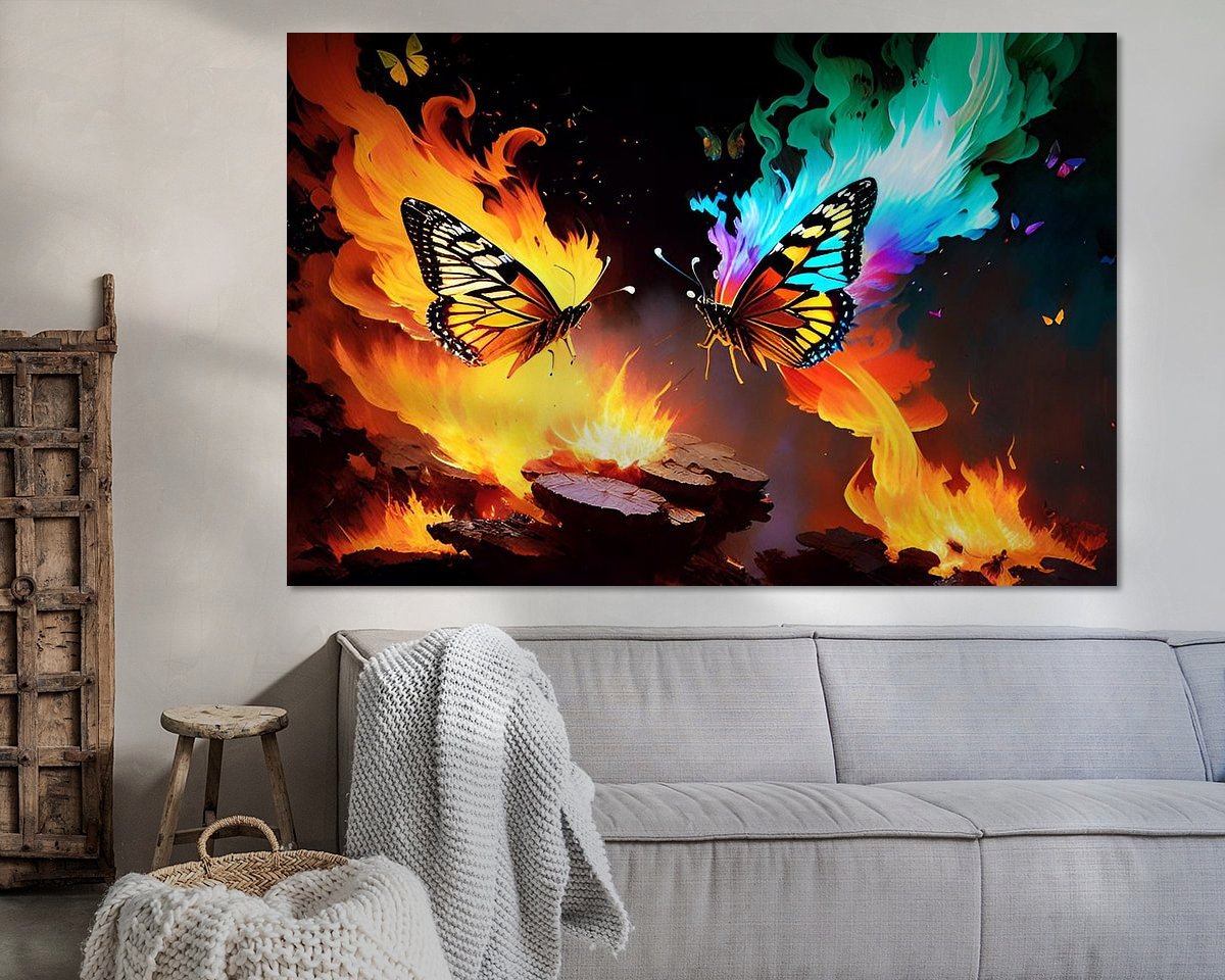 Example of the artwork in a room