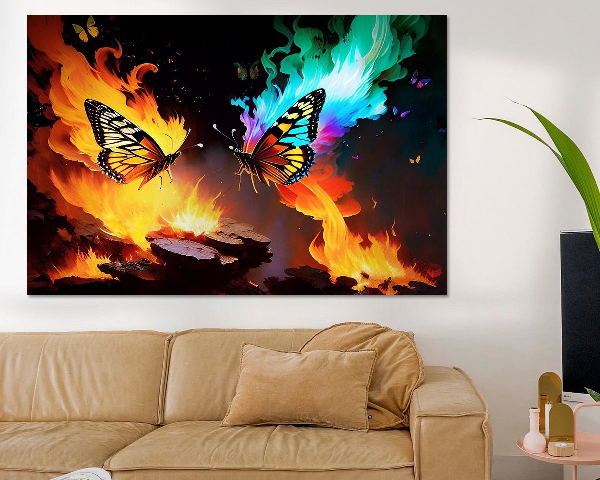 Example of the artwork in a room