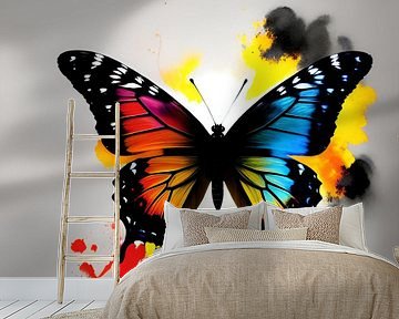 Een vleugje kleur in de wildernis: een kleurrijke vlinder van ButterflyPix