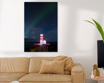 Aurora Borealis with Lighthouse van Freek van den Driesschen