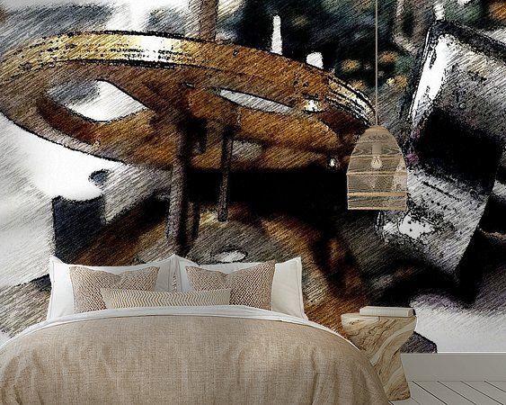 Example of the artwork in a room