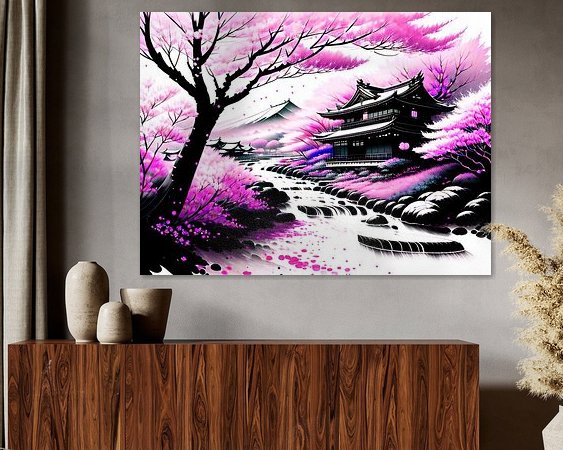 Example of the artwork in a room