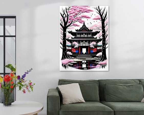 Example of the artwork in a room