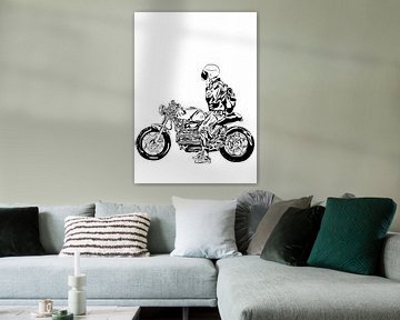 Motorrad-Linienkunst von IHSANUDDIN .