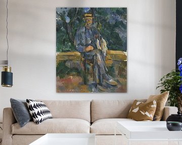 Zittende man, Paul Cézanne